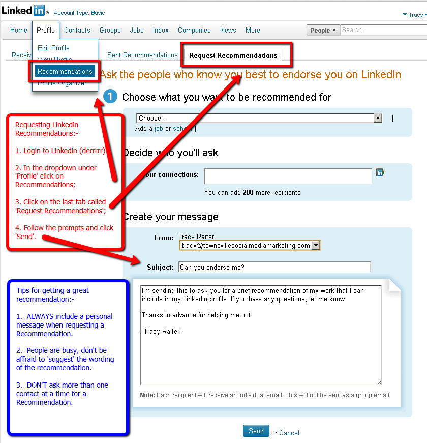 Linkedin Recommendations How To Give And Get Them Townsville Social 